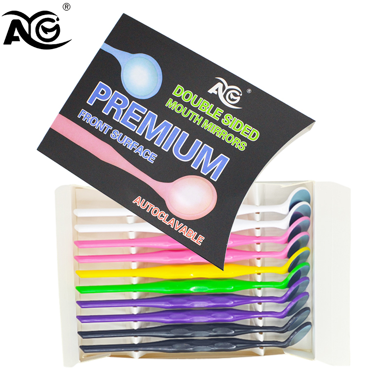 Teeth Whitening Accelerator - Specchietti Dentali Bifacciali AG, 10 Pezzi/Scatola,