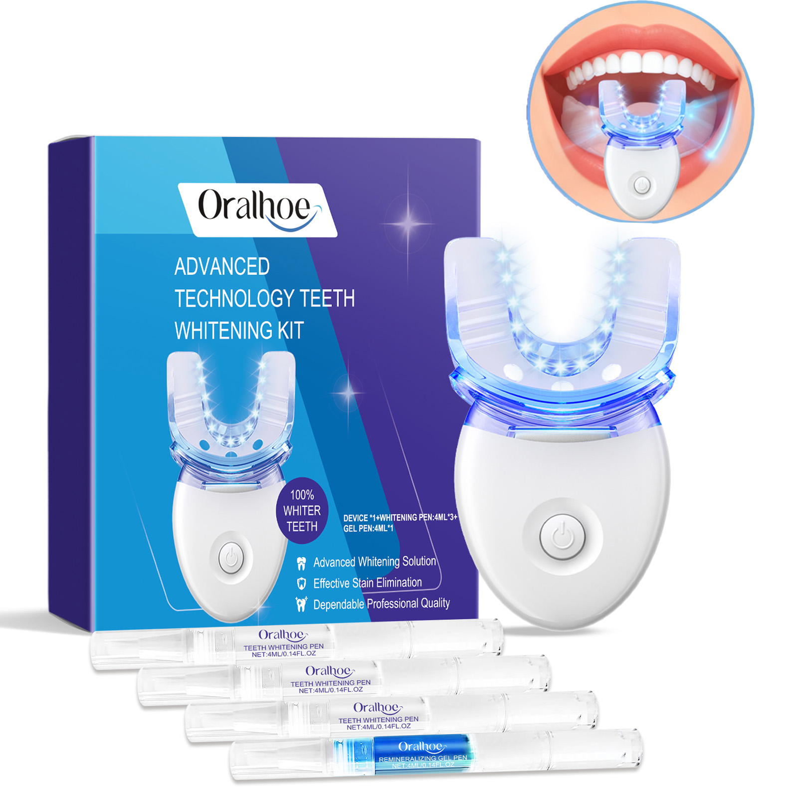 Teeth Whitening Accelerator - Kit luce LED professionale per sbiancamento