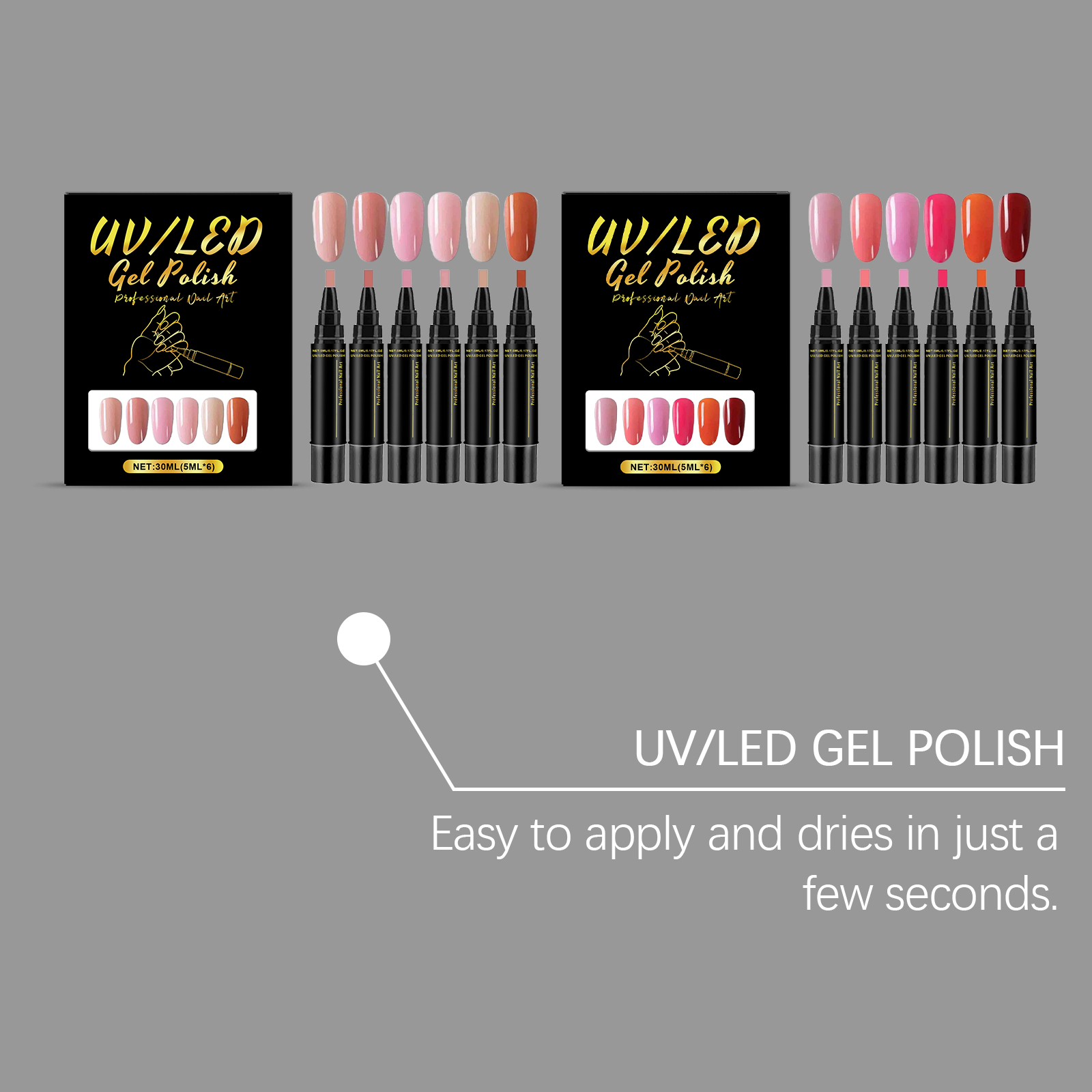 Set di 6 Penne per Unghie in G - Uv Whitening Kit recensione e prezzo