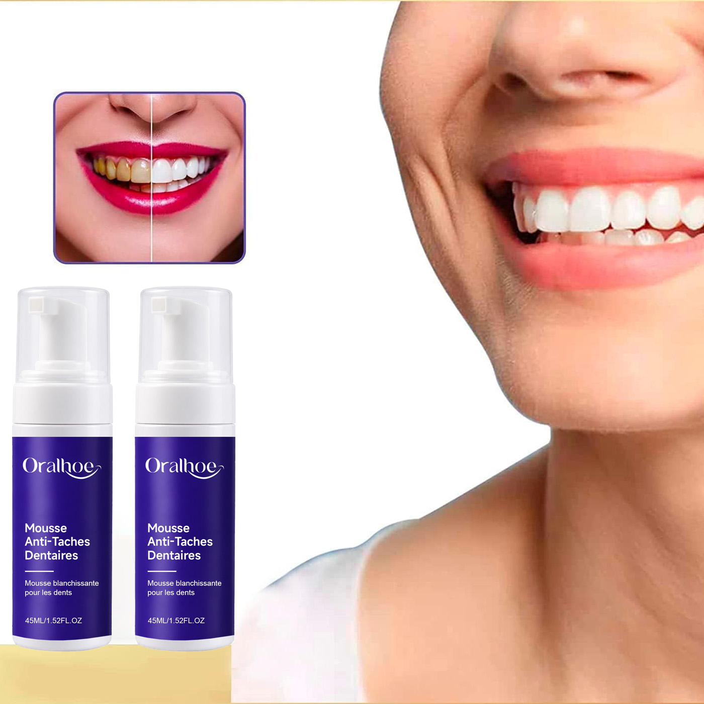 Dentifricio sbiancante schiumo - Teeth Whitening Routine recensione e prezzo